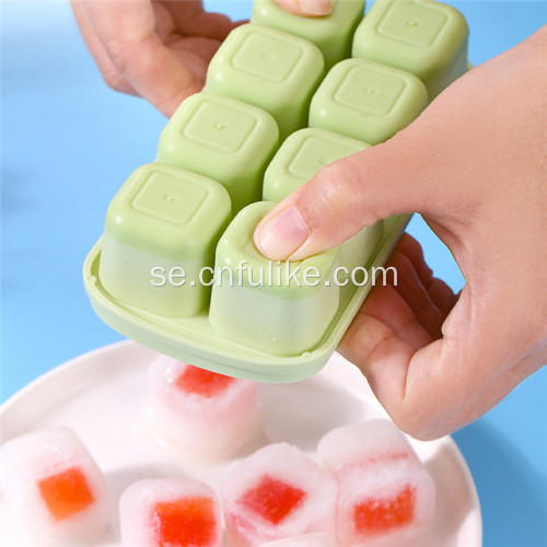 Ice Cube Trays med lock 8-Ice Cube Tray